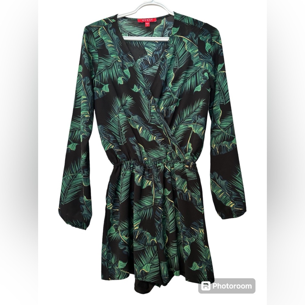 GUESS Romper, long sleeves, tropical print size XS